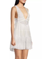 Free People Spring Fling Lace Open-Back Romper