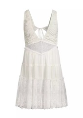 Free People Spring Fling Lace Open-Back Romper