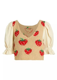 Free People Strawberry Jam Sweater