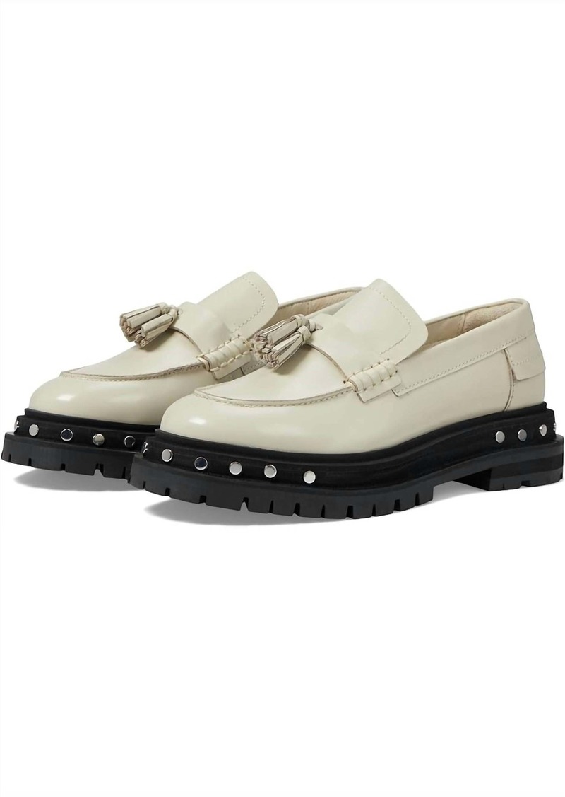 Free People Teagan Tassel Loafer In Antique Ivory