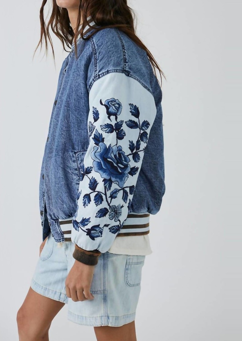 Free People Team Spirit In Stone Blue