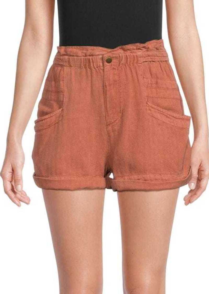 Free People Topanga Linen Blend Shorts