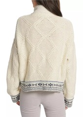 Free People True Embroidered Cotton-Blend Cardigan