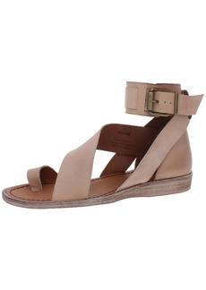 Free People Vale Womens Leather Ankle Strap Flat Sandals