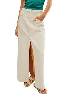 Free People We The Free Come As You Are Denim Maxi Skirt