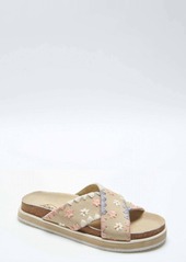 Free People Wildflowers Crossband Sandal In Washed Natural