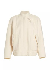 Free People Willow Brooch-Embellished Bomber Jacket