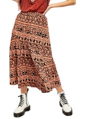 Women's Free People All About The Tiers A-Line Skirt