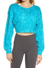 Free People FP Movement Backstage Open Back Sweatshirt in Surfs Up Combo at Nordstrom