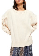 Free People Street Fair Tunic Sweater in Ivory Combo at Nordstrom