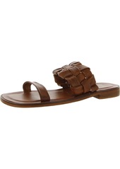 Free People Womens Leather Slip On Slide Sandals