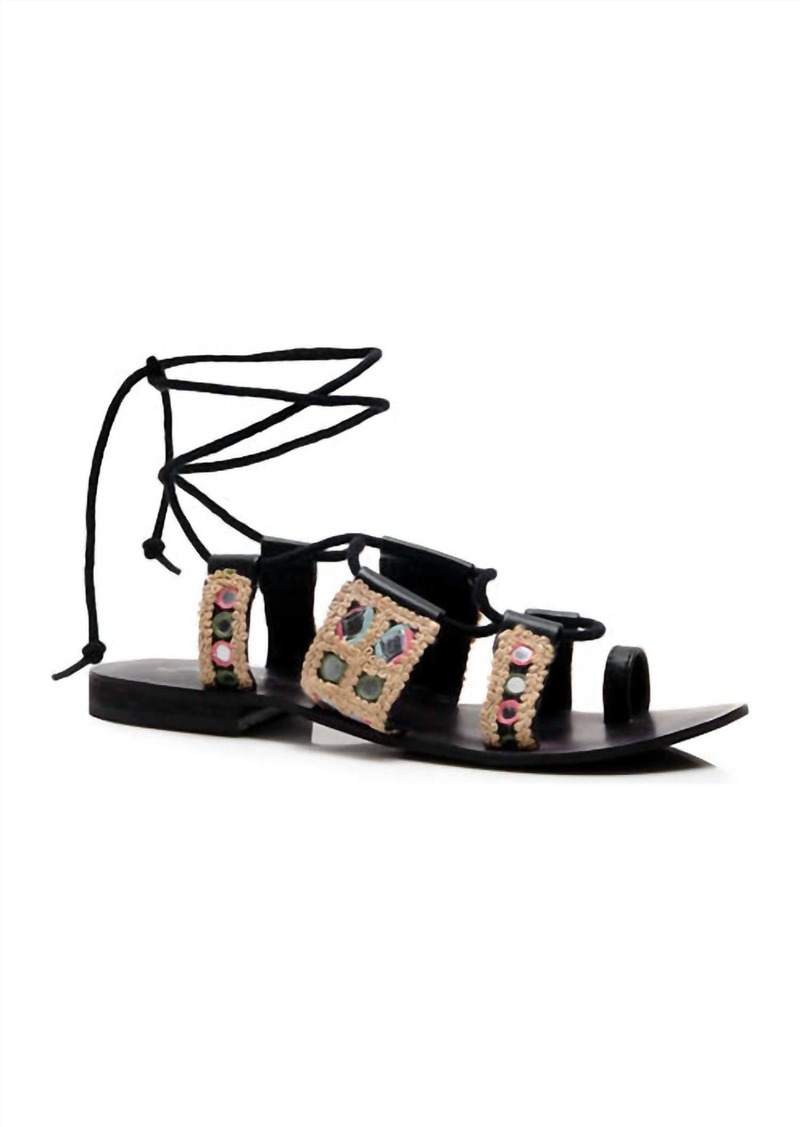 Free People Women's Mantra Mirror Sandals In Black