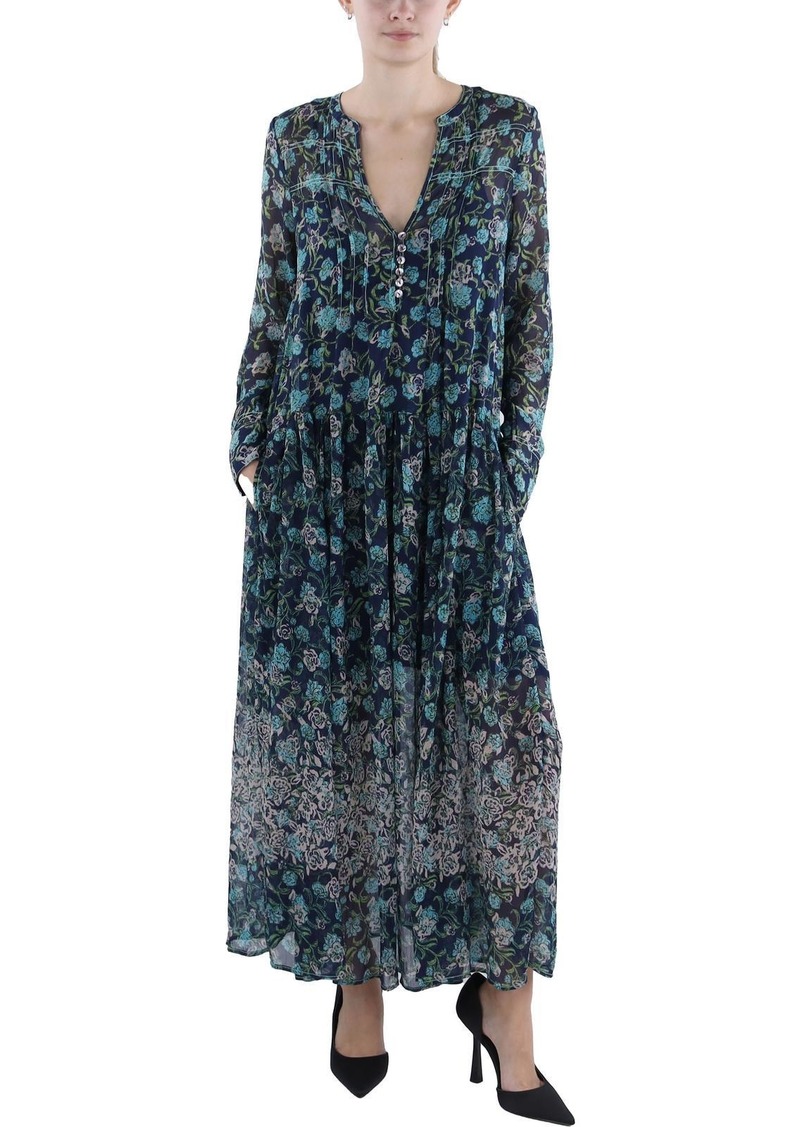 Free People Womens Sheer Long Maxi Dress