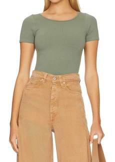 Free People Xyz Baby Tee In Army