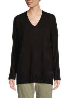 French Connection Babysoft Ribbed Sleeve Knit Sweater