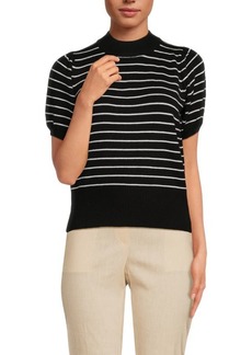French Connection Babysoft Stripe Short Sleeve Sweater