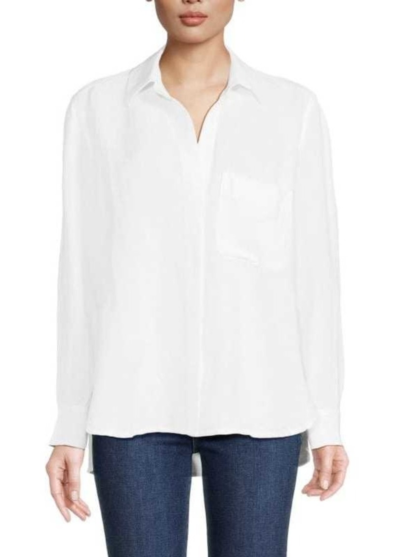 French Connection Birdie Linen Blend Shirt