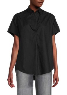 French Connection Cele Collared Tunic Top
