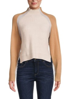 French Connection Colorblock Rib Knit Sweater