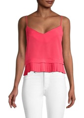 French Connection Crepe Pleated Tank