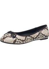 French Connection Diana Womens Faux Leather Snake Print Ballet Flats