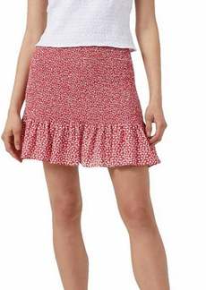 French Connection Elao Rhodes Poplin Mini Skirt In Hibiscus Multi