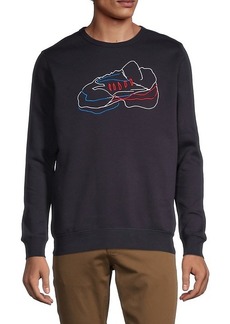 French Connection Embroidered Trainer Fleece Sweatshirt
