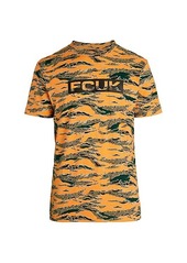 French Connection FCUK Camouflage Logo T-Shirt