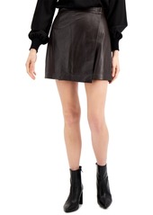 French Connection Abri Leather Mini Skirt