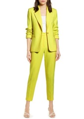 French Connection Adisa Sundae Suiting Pants in Lemon Tonic at Nordstrom