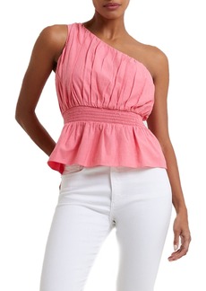 French Connection Alania One-Shoulder Blouse in Camellia Rose at Nordstrom Rack