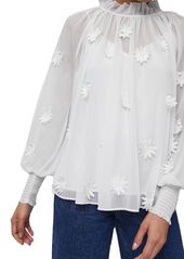 FRENCH CONNECTION Aziza Lace Long Sleeve Top