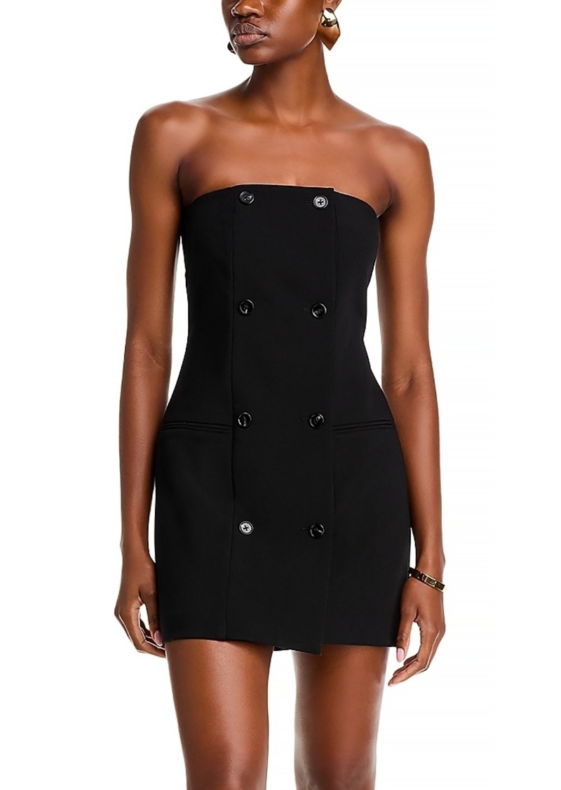 French Connection Azra Twill Strapless Mini Dress