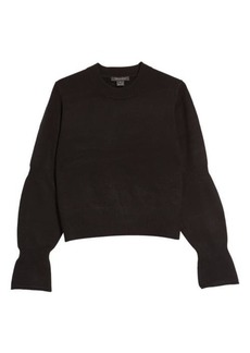 French Connection Bell Sleeve Sweater in Black at Nordstrom
