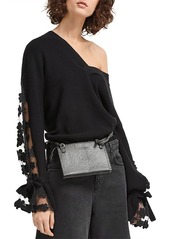 FRENCH CONNECTION Caballo Floral-Lace Sleeve Sweater
