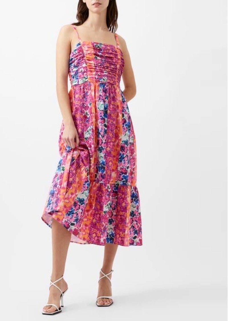 French Connection Carrie Mixed Floral Midi Sundress