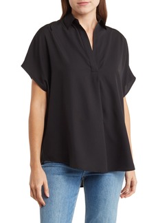 French Connection Cele Rhodes Popover Top in Black at Nordstrom Rack