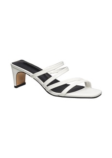 French Connection Croc Embossed Strappy Sandal in White at Nordstrom Rack