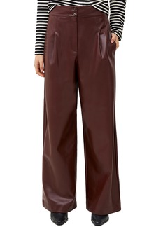 French Connection Crolenda Faux Leather Pants in 23-Bitter Chocolate at Nordstrom Rack