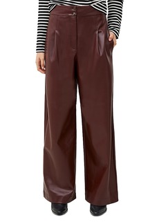 French Connection Crolenda Faux Leather Pleated Pants