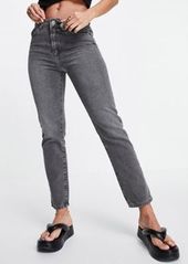 French Connection cut off jean in gray wash