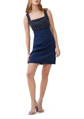 French Connection Darcy Beaded Bodice Sheath Dress