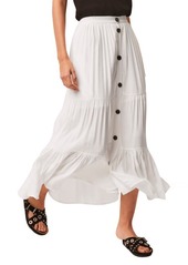 French Connection Easha Drape Maxi Skirt in Summer White at Nordstrom