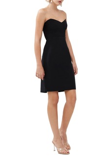 French Connection Echo Strapless Crepe Cocktail Dress in Blackout at Nordstrom Rack