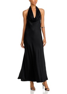 French Connection Ennis Satin Halter Dress