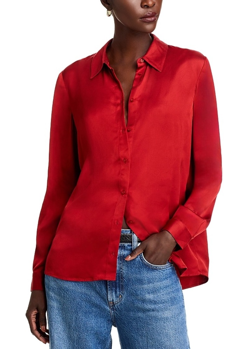 French Connection Ennis Satin Shirt