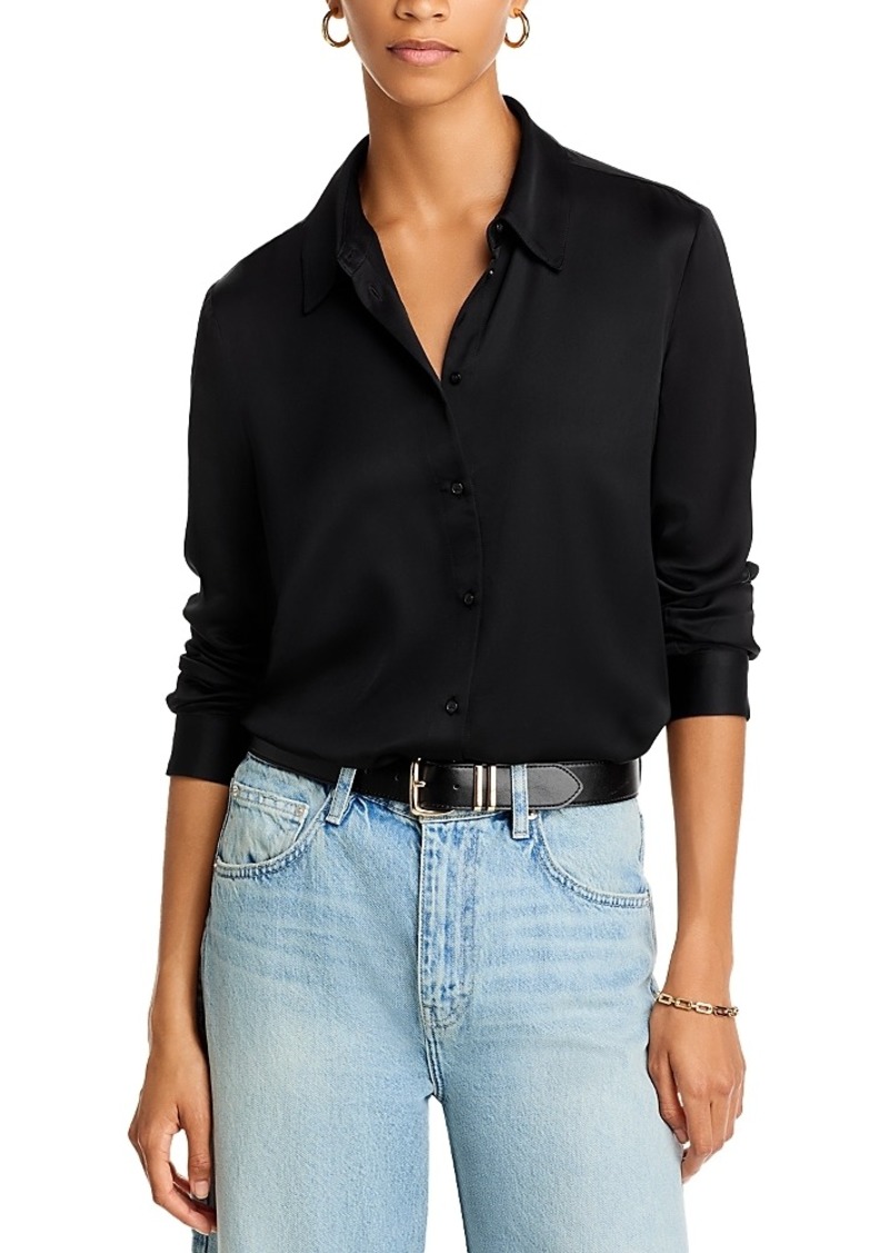 French Connection Ennis Satin Shirt