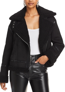 French Connection Faux Shearling Oversized Coat