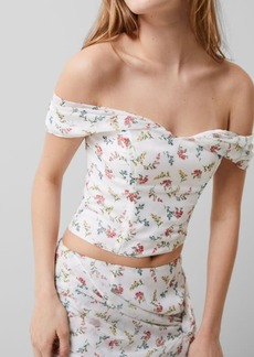 French Connection Floriana Hallie Floral Off the Shoulder Top