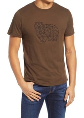 French Connection Grizzly Bear Grid Graphic Tee in Loden Green-Black at Nordstrom